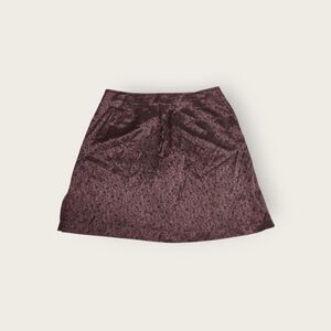 Vintage Y2k Younique deep purple and black floral goth emo mini skirt